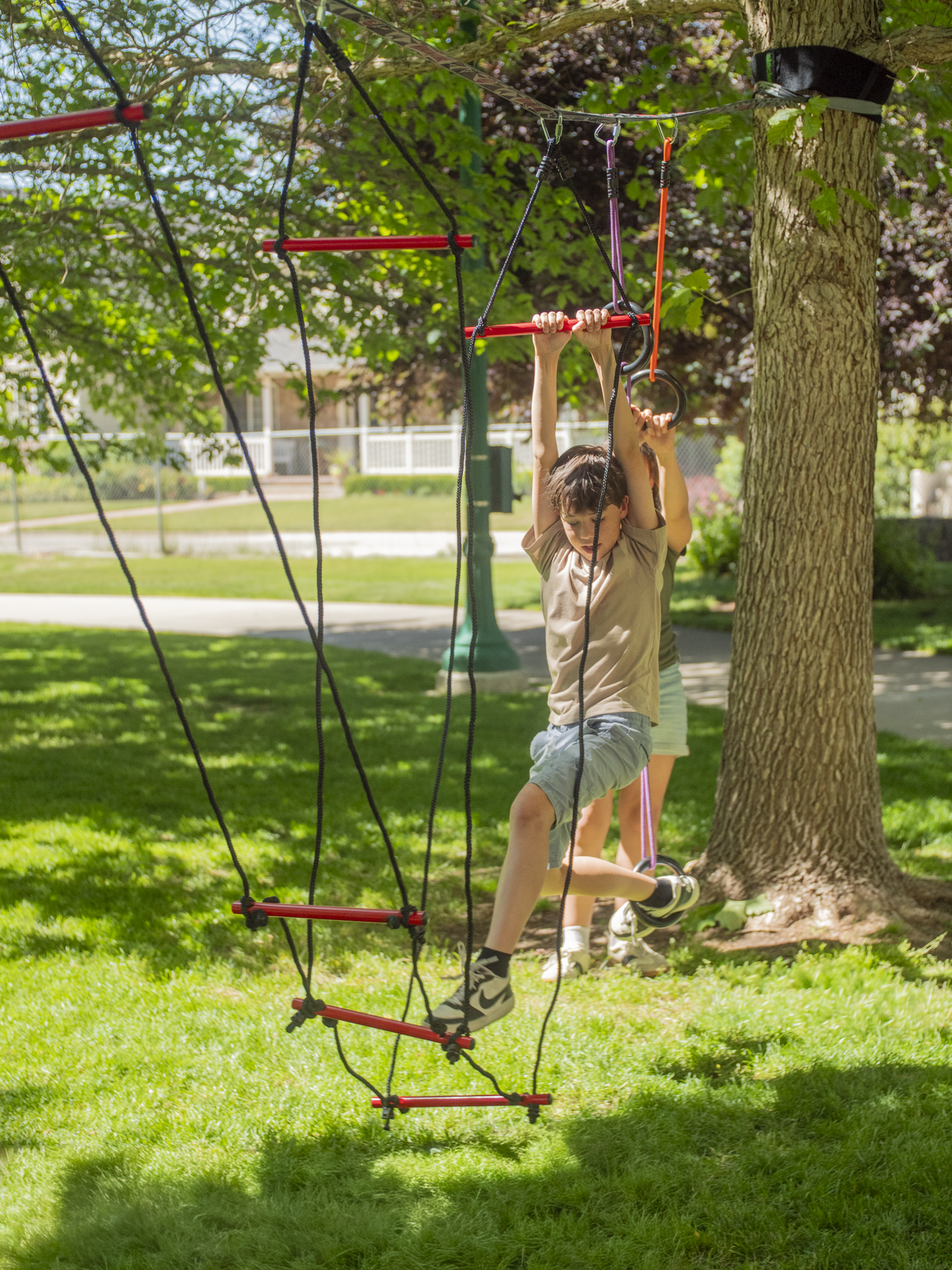 Slackers Deluxe Ninjaline Kit - Ninja Slackline Obstacle Course