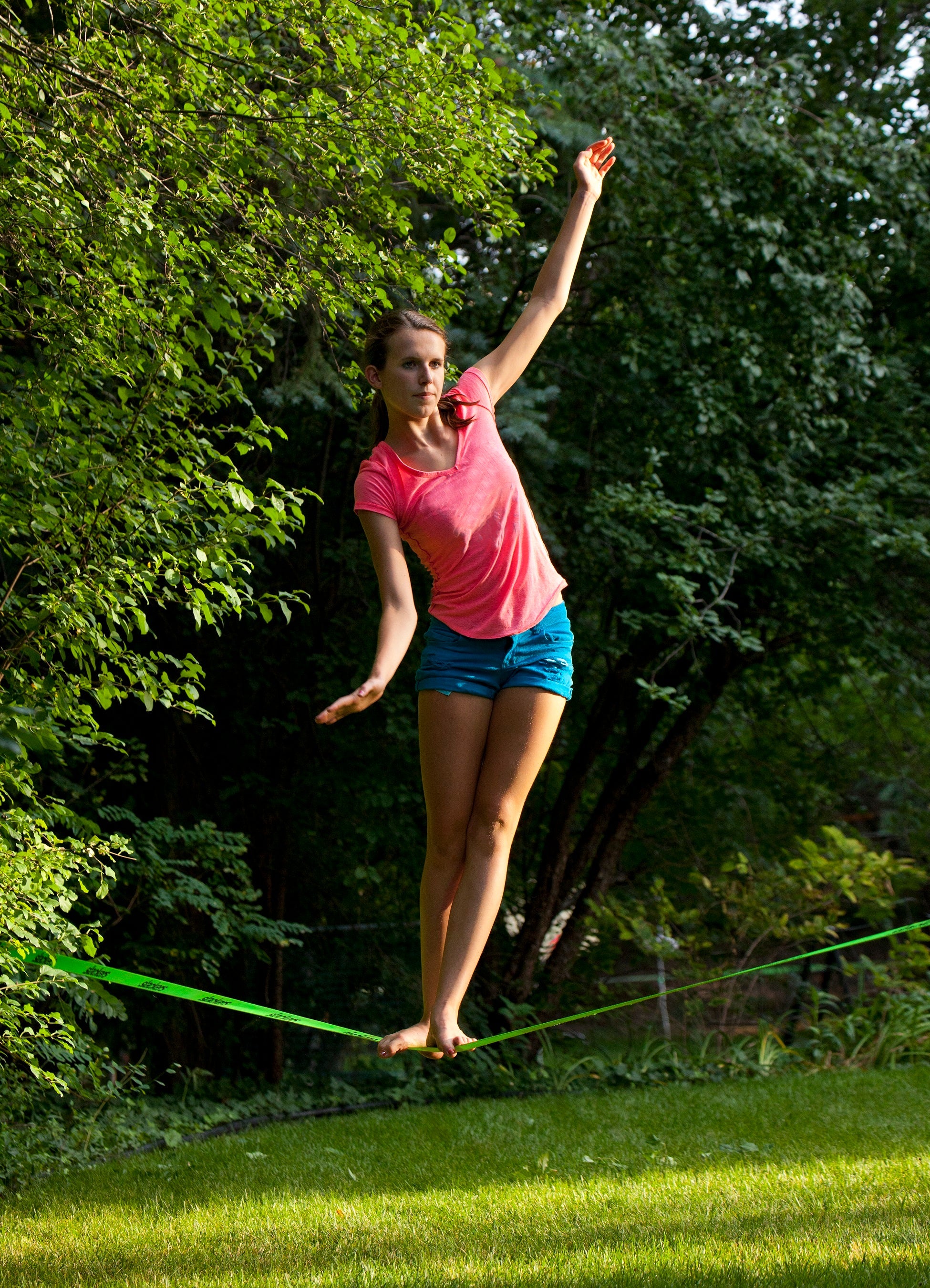 Get Out!™ Full Classic Slackline Kit with Helpline, Tree Protectors and  Carry Bag 
