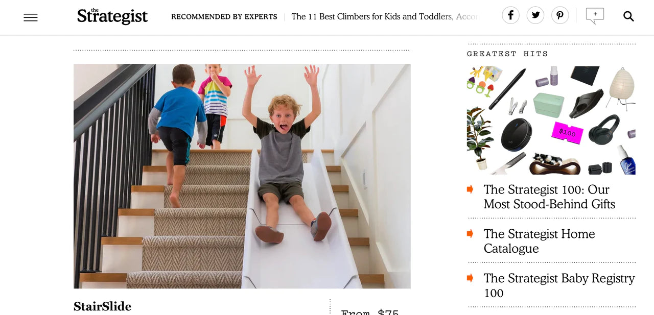 Play Experts recommends StairSlide as one of the best climbers for young children