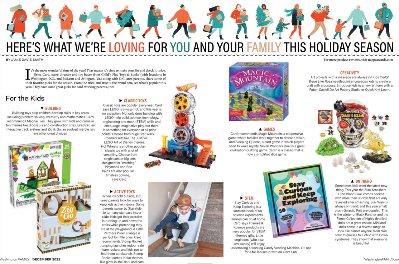The Washington Family Magazine include StairSlide in their December print addition