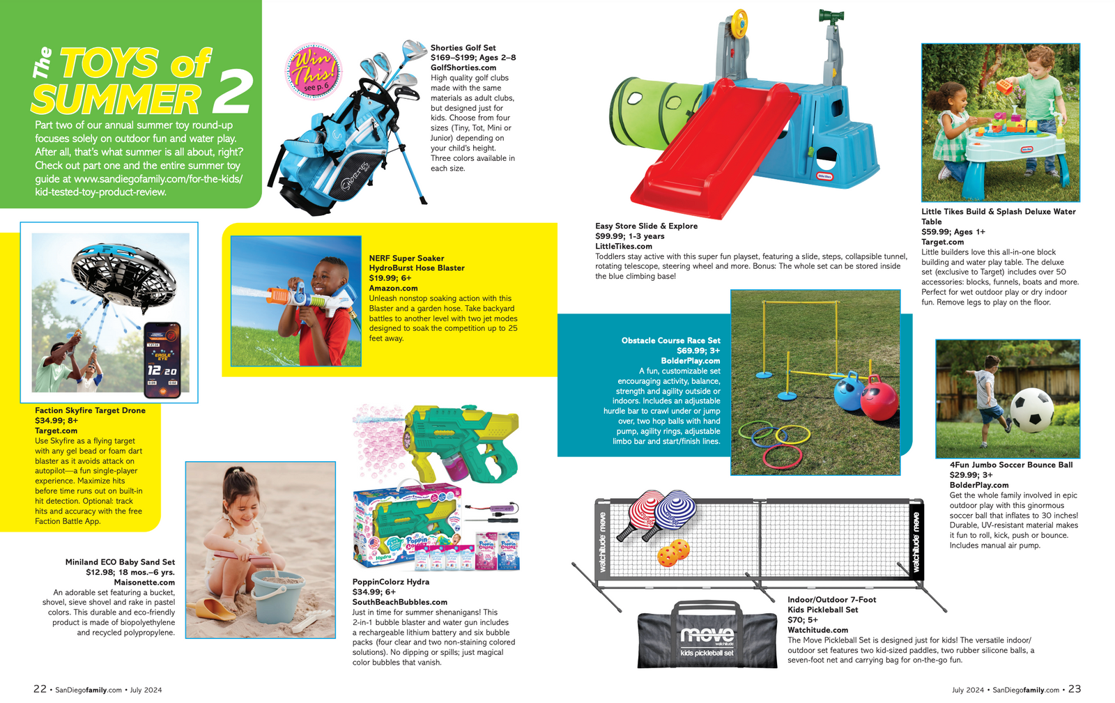 Bolder Play Featured in San Diego Family Magazine's "Toys of Summer"