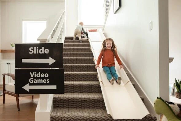 Beauty News NYC emphasizes StairSlide as a way to get your child's wiggles out