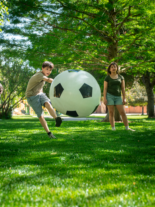 Jumbo Inflatable Soccer Ball - Giant Backyard Soccer Ball for Kids & Family | 4Fun by BolderPlay