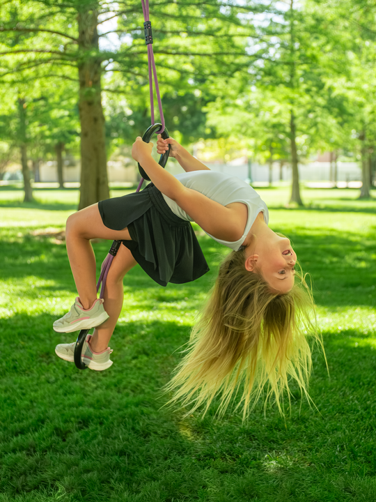 Slackers Deluxe Ninjaline Kit - Ninja Slackline Obstacle Course Set for Backyard & Kids Outdoor Training | BolderPlay