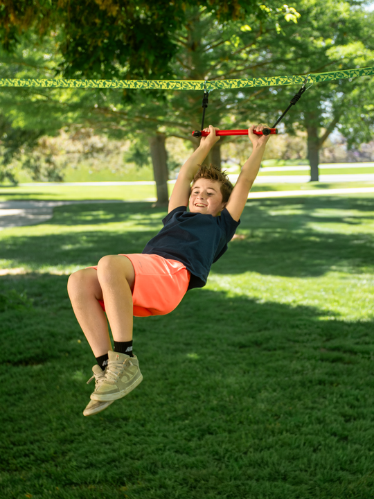 Slackers Swingline™ Rope Swing set - Backyard Outdoor Swing line System for Kids | BolderPlay