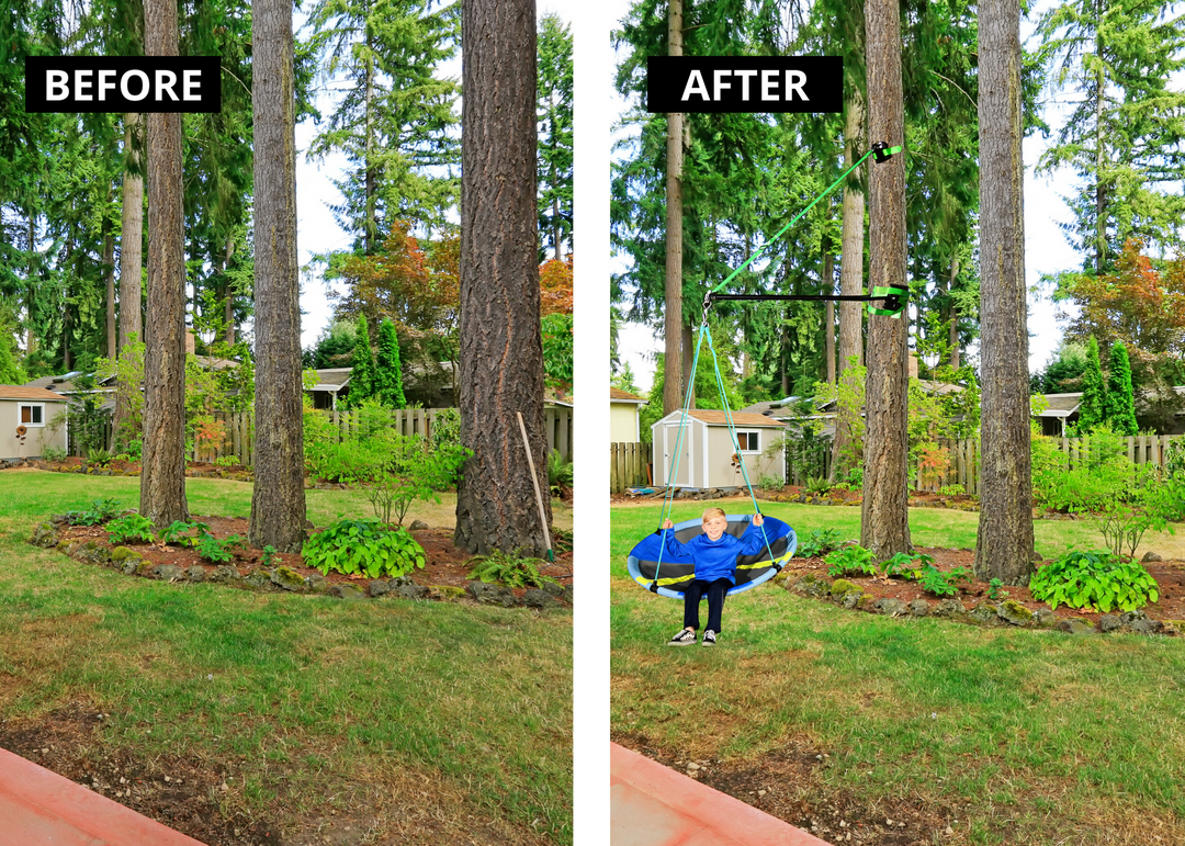 Build-A-Branch™ Backyard Tree Swing Branch - Artificial Branch for Hanging Swings, Dream Catchers & Outdoor Play | Slackers by BolderPlay