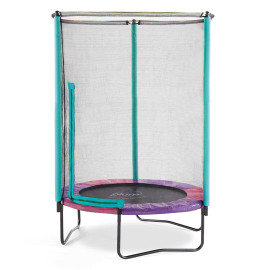 4.5ft Junior Trampoline & Enclosure (Blue, Pink, and Green & Pink color varieties available)
