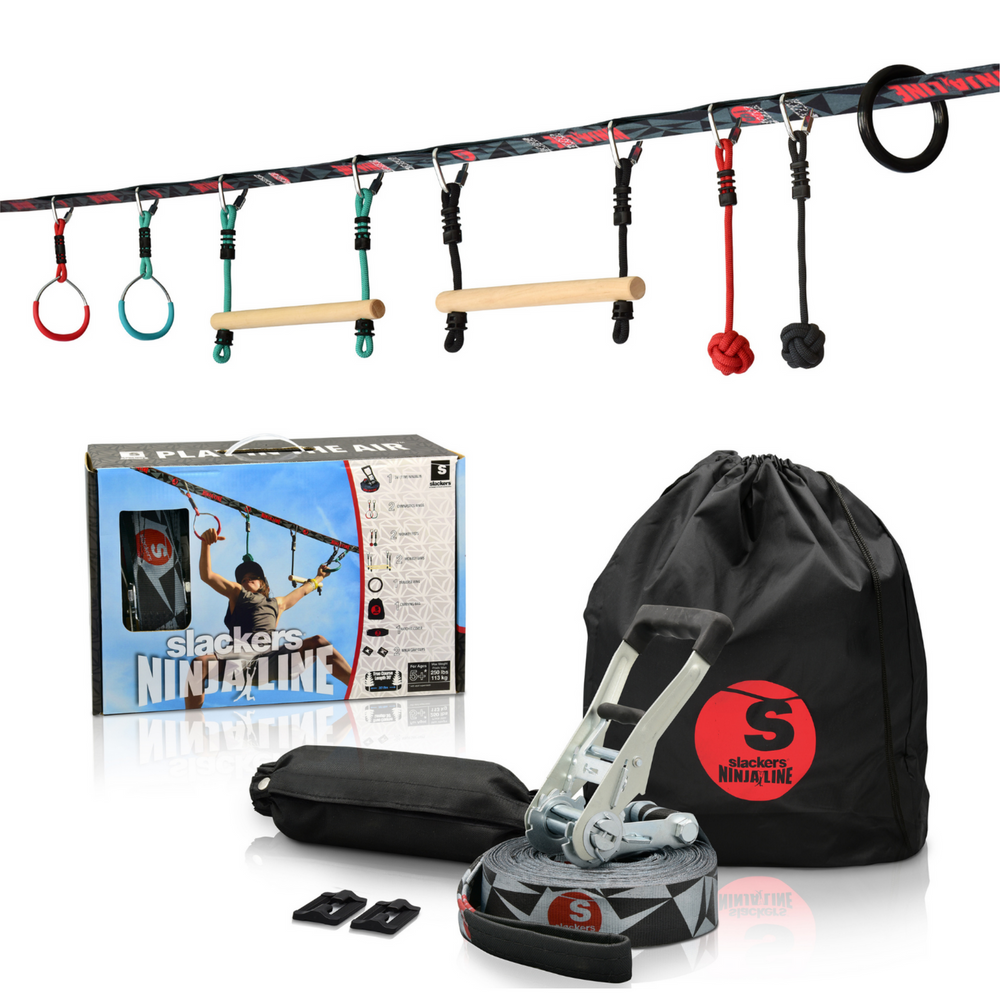 Ninjaline 36' Intro Kit - Backyard Gym - Slackers – Bolder Play Ninjaline 36' Intro Kit - Backyard Gym - Slackers – Bolder Play